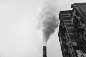 factory producing emissions